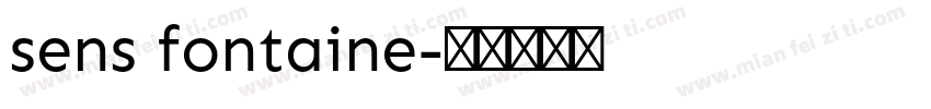 sens fontaine字体转换